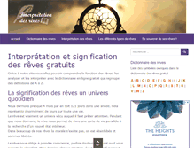 Tablet Screenshot of interpretation-reve.com